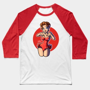 Red Hot Riding Hood Baseball T-Shirt